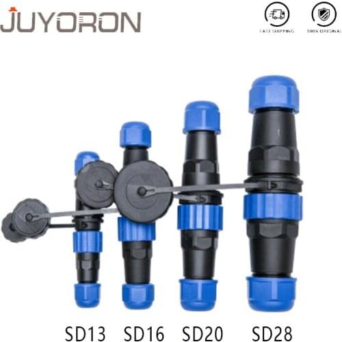 Waterproof Connector IP68 Docking Wire Cable Connection SD13 SD16 SD20 SD28 Male Plug & Female Socket Aviation Outdoor