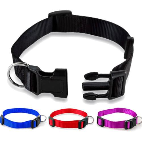 1PC Fashion Adjustable Nylon Dog Collars Pet Collars Charm Necklace Collar For Dogs Cat Pet Supplies S-XL