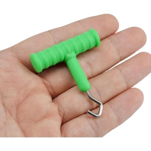 1 PC Fishing Hook Knot Carp Fishing Bait Rig Hook Puller T-Type Knot Tool Terminal Tackle Accessory Fishing Hair Rig Tool