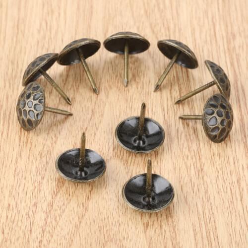10pcs Jewelry Gift Box Sofa Decorative Furniture Nails Tacks Stud Pushpin 19*20mm Upholstery Nail Tachas Antique Hardware