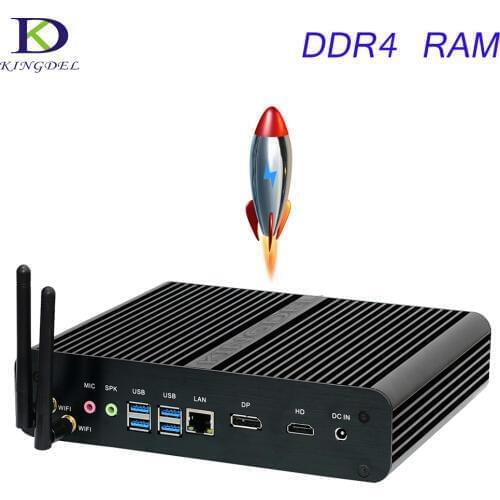 32GB DDR4 RAM Intel Core i7 7500U intel Nuc Kaby Lake Mini PC Win 10 Fanless Computer 3.5GHz Intel HD Graphics620 4K TV Box HTPC