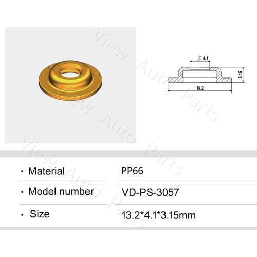 500pcs Fuel injector Plastic Part Pintle Cap Fuel Injector Repair Service Kit 13.2*4.1*3.15mm VD-PS-3057