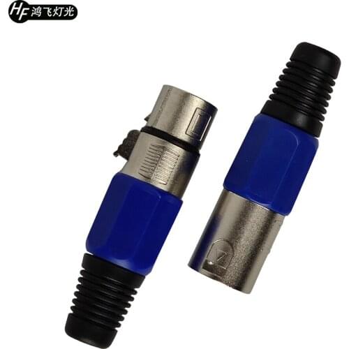 6 Pieces XLR CANNON PLUG DMX signal cable connector dmx signal line 3 Pieces IN 3Pieces OUT