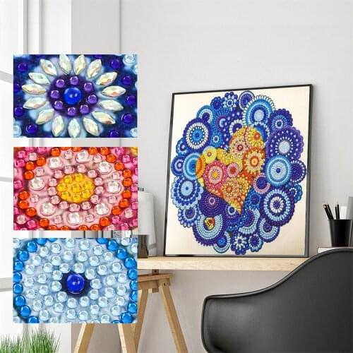 DIY Diamond Painting Special Flower Mandala Diamond 5D Embroidery Painting Cross Stitch Mosaic Crystal Diamond Decoration