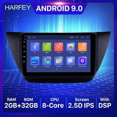 Harfey Android 9.0 9 inch 2Din Head Unit WiFi Car Radio Stereo GPS car Multimedia Player For MITSUBISHI LANCER IX 2006-2010