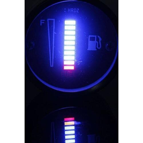 Automotive Fuel Meter LED Fuel Level Meter Fuel Level Sensor 12V Motorcycle Aluminum Alloy