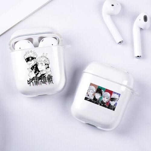 New Jujutsu Kaisen Satoru Gojo Comics Anime Earphone Cases for Airpods 1 2 Wireless Bluetooth Earphone Cover Charging Box Cover