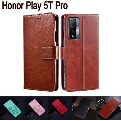 Funda Cover For Honor Play 5T Pro Case Phone Protective Shell Book For Honor Play5T Pro CHL-AL00 Wallet Leather Flip Hoesje Case