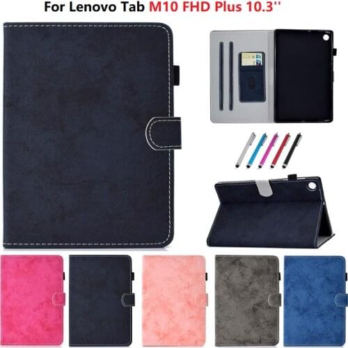 For Lenovo Tab M10 FHD Plus Case 10 3 TB-X606F TB-X606X 2020 PU Leather Tablet Folio Cover for Lenovo Tab M10 Plus 10.3 inch