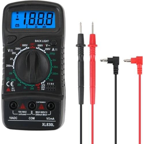 XL830L digital multimeter esr meter testers automotive electrical dmm transistor peak tester meter capacitance meter