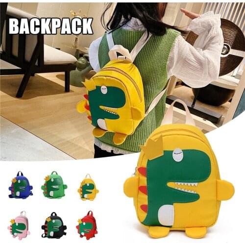 Cartoon Dinosaur Kids Backpack with Harness Soft Lovable Design Durable Lightweight Long Lasting for Children TN88