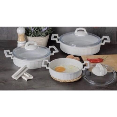 3'lü Acar Casting Sahan Set cookware set luxury design modern cookware set