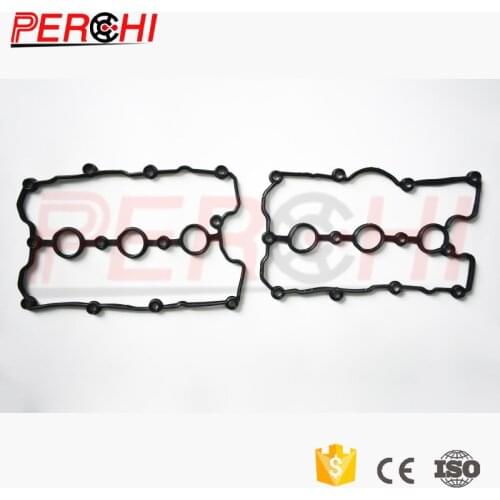 PERCHI New Genuine Valve Cover Gasket SET 2PC R L for VW Touareg Audi C6 A5 A4 A8 Q5 Q7 A6/2.8 24V 06E103484N 06E103483P
