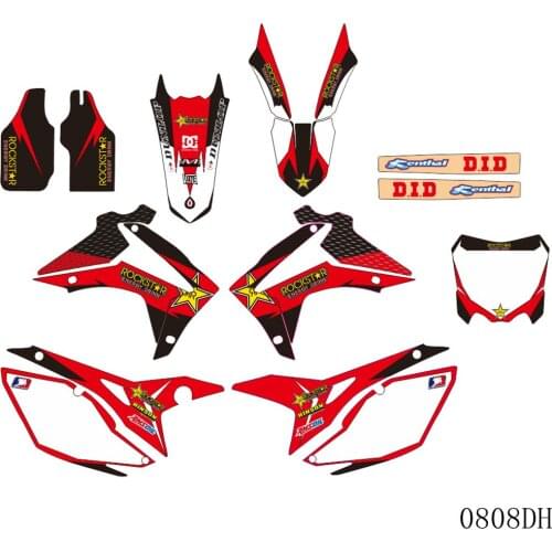 Full Graphics Decals Stickers Background 3M For HONDA CRF250 CRF 250 2014 2015 2016 2017 CRF450 CRF 450 2013 2014 2015 2016