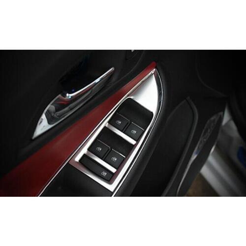 Stainless Steel For Chevrolet Cruze 2016 2017 2018 Accessories Auto Door Window Glass Lifting Switch Cover Trim Car Styling