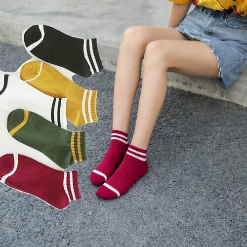 Socks womens spring and summer young women thin cotton breathable boat socks sweat-absorbent socks comfortable