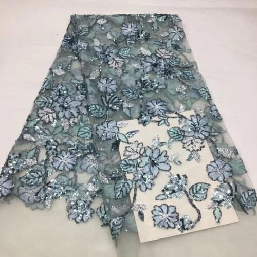 The Latest Nigerian Lace Fabric 2021 High Quality Lace Tulle African Lace Fabric Wedding French Tulle Lace Material XX39261