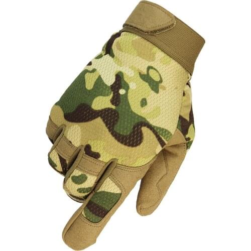 Multicam Outdoor Tactical Gloves Army Military Bicycle Airsoft Hiking Climbing Shooting Paintball Camo Sport Full Finger Glove