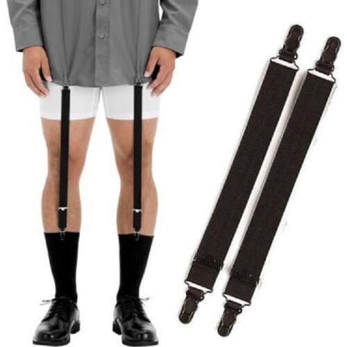 Men Women New Harajuku Handmade Punk garters belt high Elastic Spandex Stocking Suspender Gourd buckle clip black