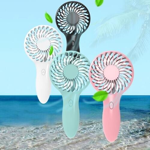 Mini Foldable USB Handheld Portable Built-in Rechargeable Battery Fan Desktop Summer Office Air Cooling Fan