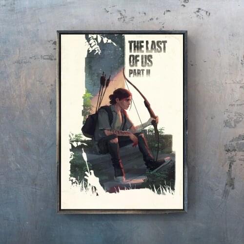The Last of Us 2 Video Game Poster PC,PS4,Exclusive Role-playing RPG Game Canvas Custom Poster Alternative Artwork Gift
