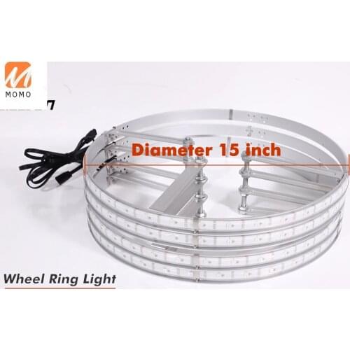 Drop shipping light wheels skate retrofit outdoor vehicle accessory led light strip wheel car waterproof bicycle wheel light led