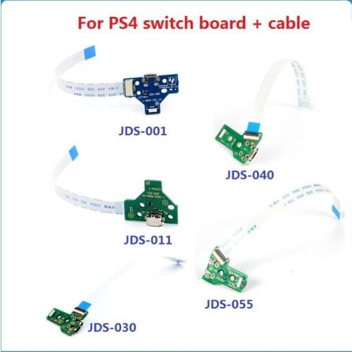 Handle Charging Socket Switch Board Cable Module For SONY PS4 Controller USB Charging Port Socket Board JDS-001 011 030 040 055