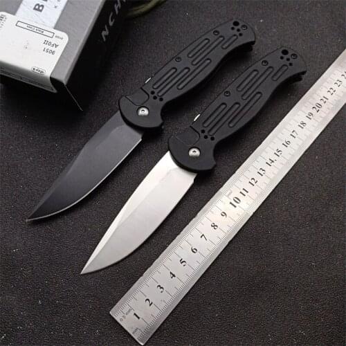 Outdoor Camping Folding Knife, EDC Utility Hunting Survival Tactical Pocket Multi-function Fruit, 9051CM, 154