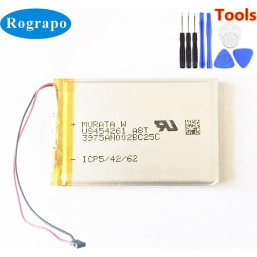 New 3.7V Li-Ploymer Replacement Battery For Iriver Astell & Kern AK jr HIFI Accumulator Batterie 2-wire Plug+tools