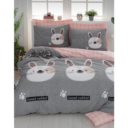 Rabbit Model Modern bedding set for kids adult duvet cover printed bed set home textile 3/4 Pieces