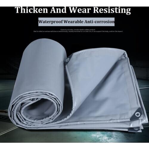 550GSM Gray Oxford PVC Coated Rainproof Cloth Tarpaulin Outdoor Garden Awning Truck Car Canopy Sun Canvas Waterproof Shade Sail