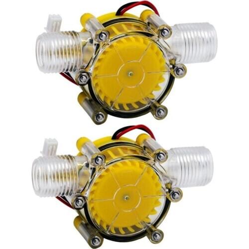 WSFS Hot 2 Pcs 10W Water Flow Pump Mini Hydro Generator Turbine Flow Hydraulic Conversion, 5V & 80V