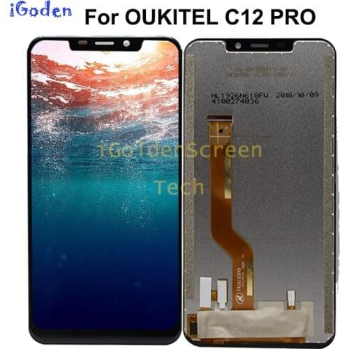 OUKITEL C12 PRO LCD Display+Touch Screen 100% Original Tested LCD Digitizer Glass Panel Replacement For OUKITEL C12 PRO