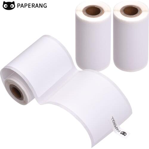 PAPERANG 3 Rolls Direct Thermal Labels Self-Adhesive Thermal Paper 50*75mm/50x30mm BPA-Free for PAPERANG Thermal Printer