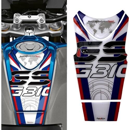 3D Resin Motorcycle Gas Tank Pad Protector Case for BMW G310GS G310 GS 2018-2019 Motorcycle fuel tank sticker