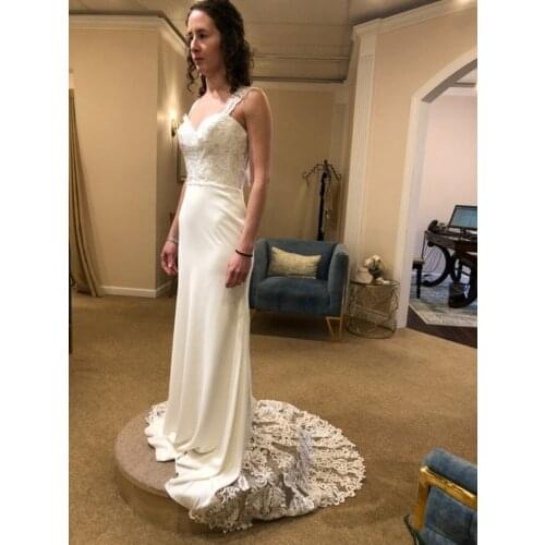 Abosbeet Sleeveless Wedding Dresses