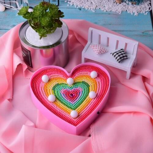 DIY Diamond Painting LED Lamp Special Shaped Diamond Mosaic Cross Stitch Embroidery Simple Love Rhinestone Decor Lights