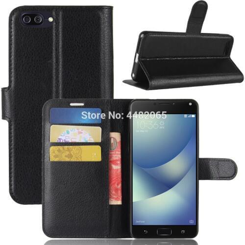 For Asus Zenfone 4 Max ZC520KL Case Luxury PU Leather Back Cover Case For Asus ZC520KL Case Flip Protective Phone Bag Skin Funda