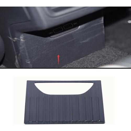 For Volkswagen Golf 8 MK8 R 2021 2022 Stainless Steel center Control USB Anti Cover Trim Sticker Back Seat Interior Accessories