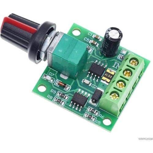 DC Motor Speed Controller 12v, Low Voltage PWM 1803BK Adjustable Driver Switch with Control Knob 1.8v 3v 5v 6v 2A 21 Wholesales
