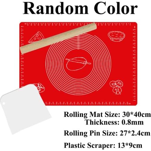 Kitchen Accessories Red Silicone Pad Edible Grade Silicone High Temperature Resistance Baking Utensils Kitchen Essential