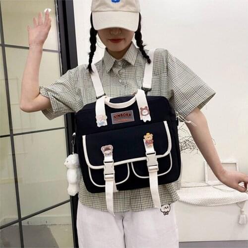 Kawaii female backpack Fashion Female student school bag Portable travel bag for Teenage Girls Shoulder Bags Mochilas Rucksacks