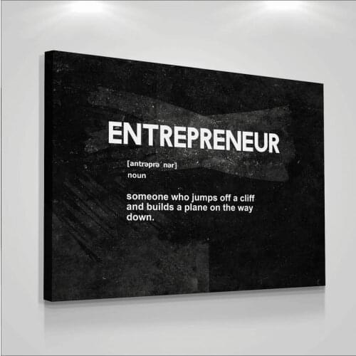 Wall Art PosterSuccess Motivational Posters Prints Office Decor Modern Art Entrepreneur Motivation Canvas Painting Wall Pictures