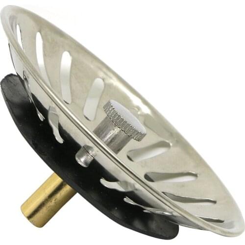 Stainless SteelSink Drain Stopper Basket Strainer Waste Plug