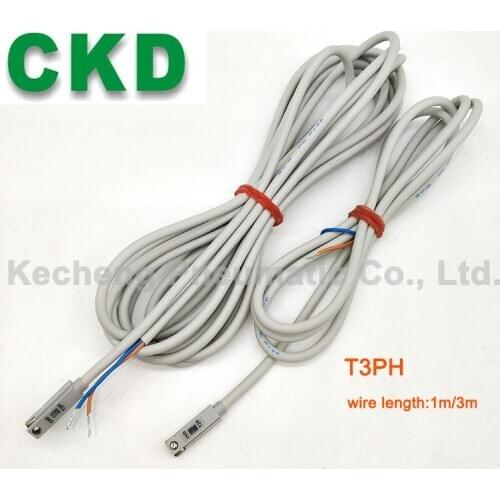 1pcs CKD Pneumatic Cylinder Switch T3H Proximity Sensor 1m/3m