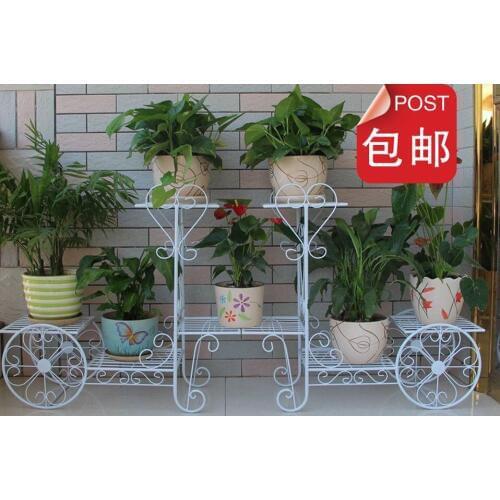 Flower stands balcony vase hoolder French flowers stand bicycle stand pot holder iron pergolas