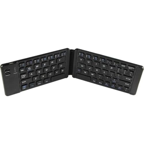Portable Ultra Thin Light Mini Bluetooth 3.0 Folding Keyboard Wireless Rechargeable Keypad for ios/Android/Windows Tablet