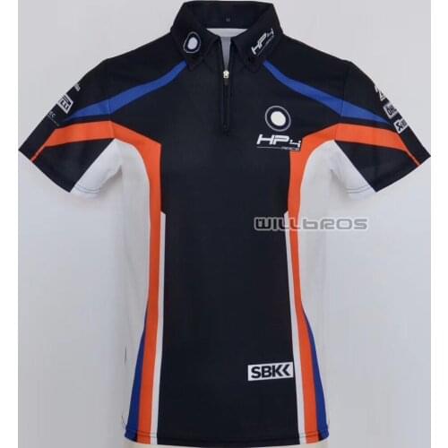 Mountain Bicycle Polo Shirt For BMW Motorrad Polyster T-shirts Summer Short Sleeve Motocross Racing Quick Dry Mens
