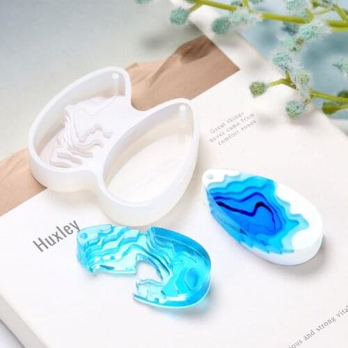 Ocean Island Pendant Resin Molds Silicone Molds Jewelry Making Epoxy Resin Molds for Pendant Necklace Resin Crafts DIY