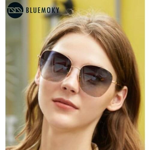 BLUEMOKY Alloy Square Polarized Sunglasses Women Men Driving Retro Mirror Sun Glasses Lady UV400 Shade Sunglasses Oculos De Sol